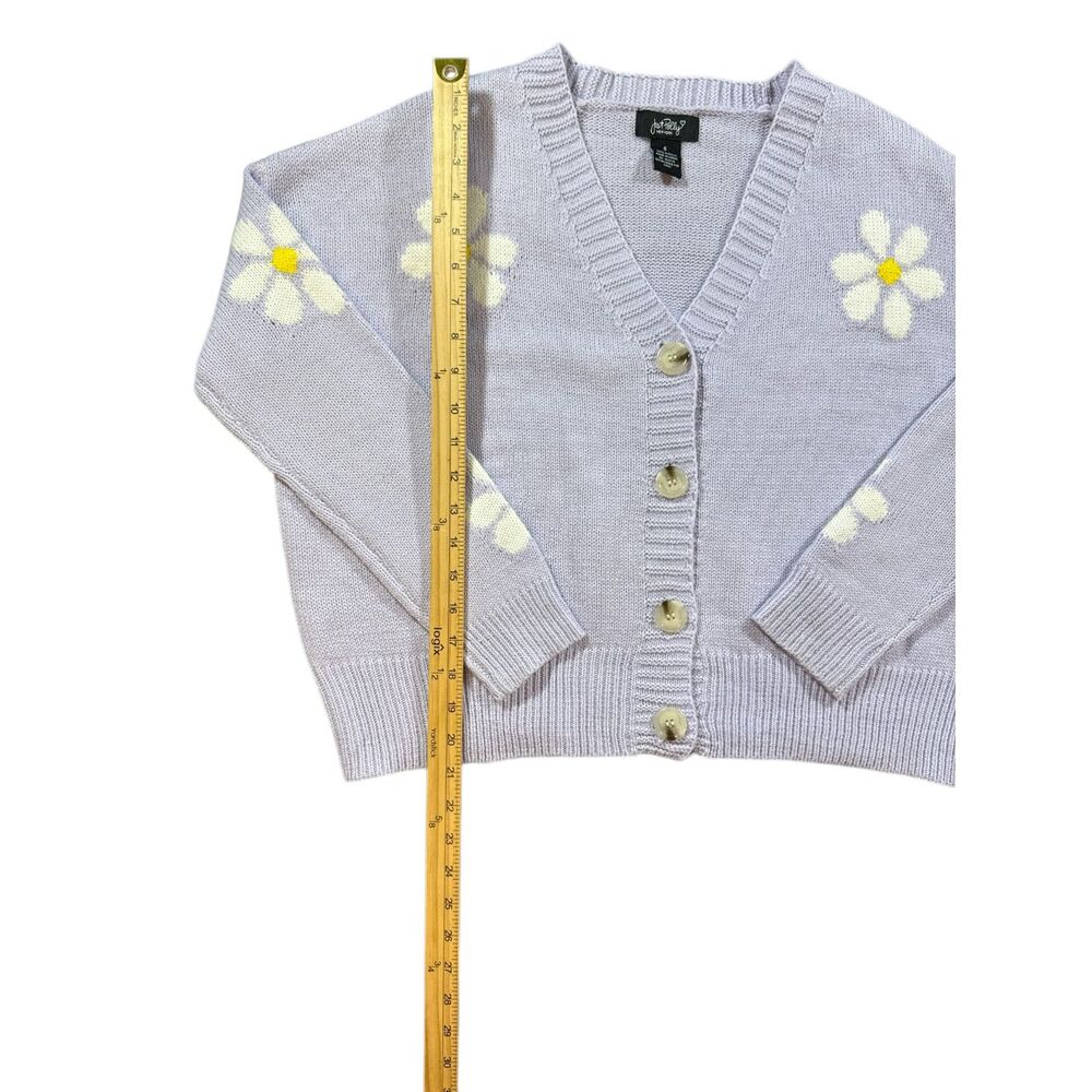 Lilac cardigan with Adorable Daisies - Picture 4 of 6